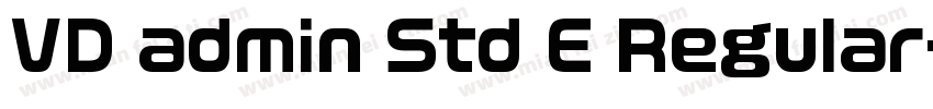 VD admin Std E Regular字体转换